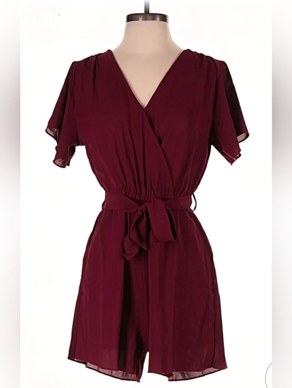 ReoRia Crimson Short-Sleeve Romper